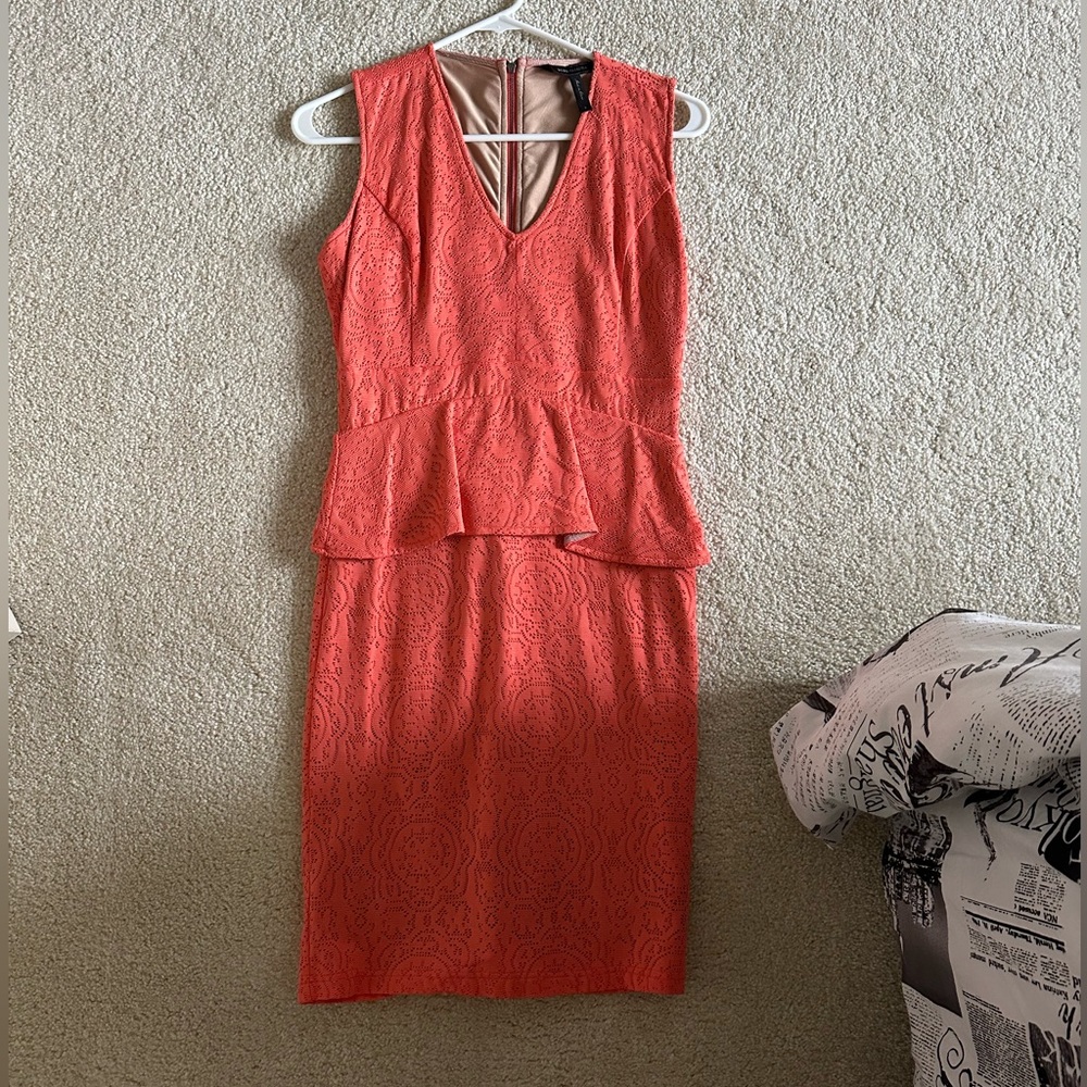 Cute Salmon colored BCBG Cocktail Dress! Worn once!
